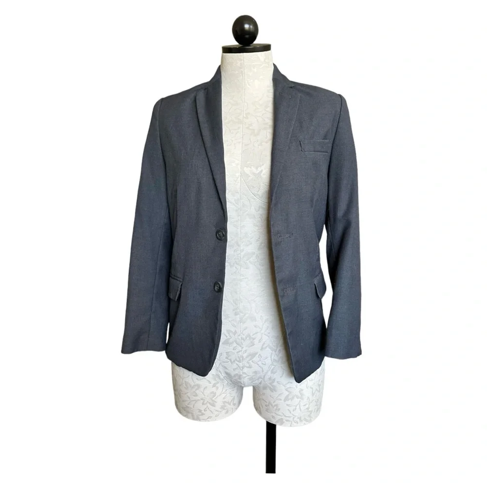 Calvin Klein Boys Gray Suit Jacket Single Breasted 2 Button Size 12 Regular - Picture 6 of 14